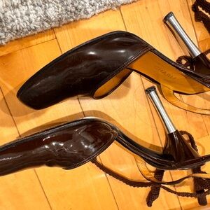 Charles Jourdan Black Patent Leather Heels